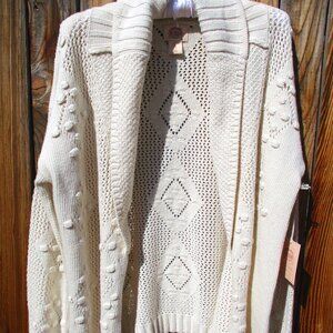 NEW Cambridge Dry Goods Open Front Cardigan NWT